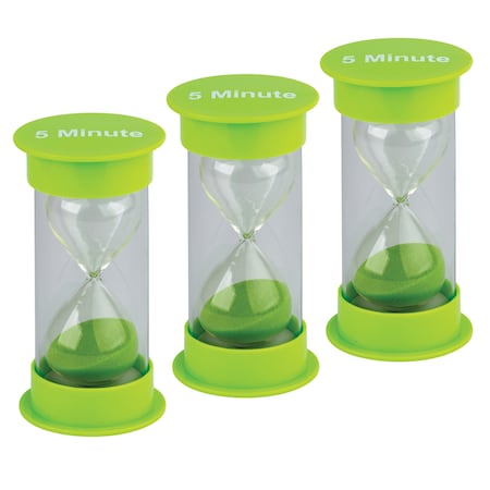Teacher Created Resources 5 Minute Sand Timer - Medium, PK3 20761